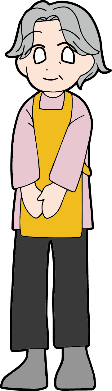 町内の人（おばさん）